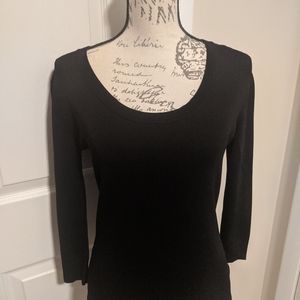 Black 3/4 sleeve ladies shirt